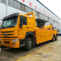 清障車操作桿圖片解析 為何重汽豪沃一拖二清障車是不二之選